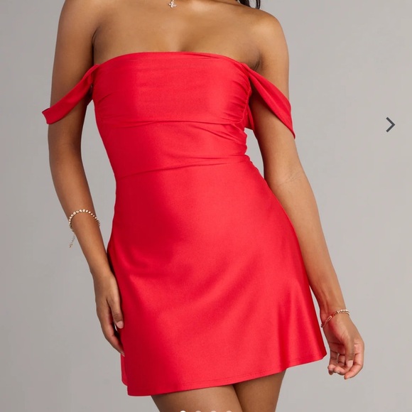 Windsor One Shoulder Red Dress - Picture 1 of 4